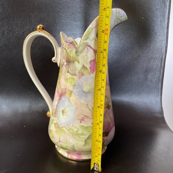 Skye McGhie Porcelain Pitcher-Morning Glory- 9” - Picture 5 of 5